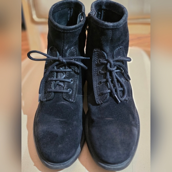 ZARA MENS BLACK SUEDE LEATHER BOOTS SIZE 9 - Picture 5 of 5
